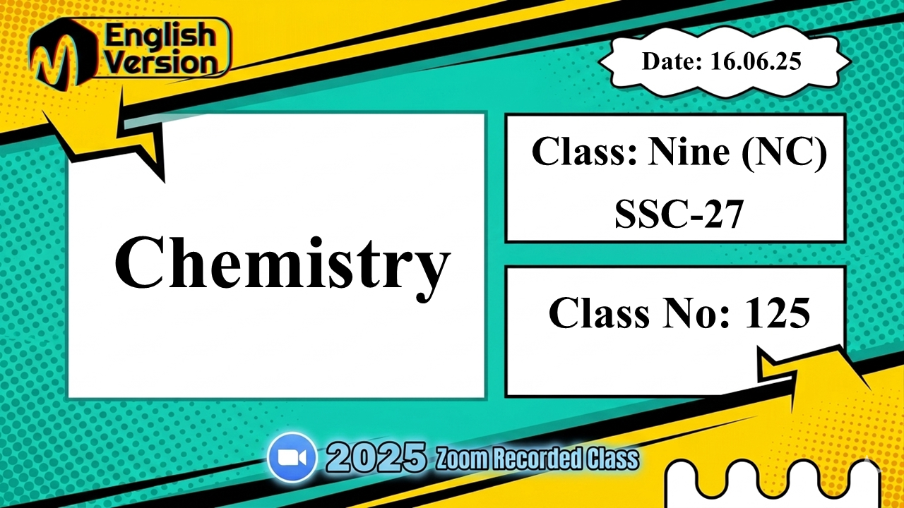 Class Nine (903-NC ) - [Class No: 125] - Chemistry (Concept of mole)